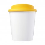 Tazas para llevar café pequeñas con logotipo amarillo