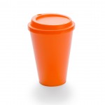 Tazas para llevar personalizadas de colores vivos color naranja