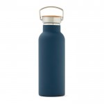 Botella de acero inoxidable de gran duración color azul