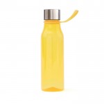 Botella de tritán con lazo para colgarla color amarillo