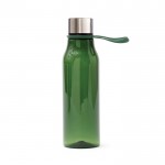 Botella de tritán con lazo para colgarla color verde oscuro