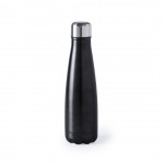 Botella de acero inoxidable de colores color negro primera vista