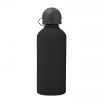 Botella de aluminio de colores color negro primera vista