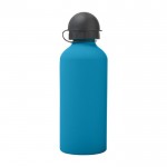 Botella de aluminio de colores color azul primera vista