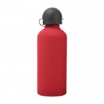 Botella de aluminio de colores color rojo cuarta vista