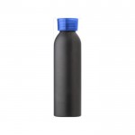 Botella de aluminio de color negro color azul segunda vista