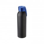 Botella de aluminio de color negro color azul cuarta vista