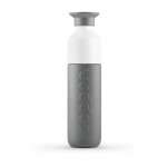 Botella Dopper reutilizable de colores color gris primera vista