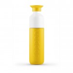 Botella Dopper reutilizable de colores color amarillo primera vista