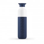 Botella Dopper reutilizable de colores color azul oscuro primera vista