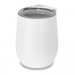 Vasos de metal personalizados color blanco