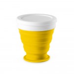 Vasos plegables personalizados color amarillo
