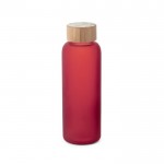 Botella de cristal para publicidad color rojo