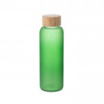 Botella de cristal para publicidad color verde claro