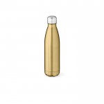 Botella térmica de acero inoxidable reciclado brillante 550ml color dorado