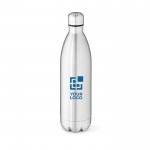 Botella térmica corporativa de acero inoxidable reciclado brillante 1L vista principal
