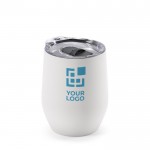 Vaso térmico de acero inoxidable reciclado con apertura en tapa 310ml vista principal