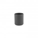 Taza de cerámica con elegante acabado mate sin asas 60ml color gris oscuro