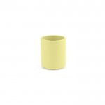 Taza de cerámica con elegante acabado mate sin asas 60ml color amarillo