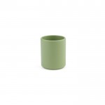 Taza de cerámica con elegante acabado mate sin asas 60ml color verde jaspeado
