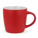 Tazas publicitarias de cerámica en varios colores modernos 250ml color rojo