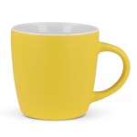 Tazas publicitarias de cerámica en varios colores modernos 250ml color amarillo