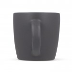 Tazas publicitarias de cerámica en varios colores modernos 250ml color gris cuarta vista