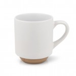 Taza con elegante diseño finlandés en la parte de abajo 180ml color blanco