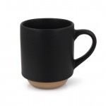Taza con elegante diseño finlandés en la parte de abajo 180ml color negro