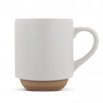 Taza con elegante diseño finlandés en la parte de abajo 300ml color blanco segunda vista