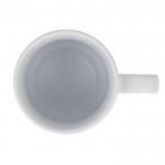 Taza con elegante diseño finlandés en la parte de abajo 300ml color blanco quinta vista