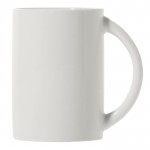 Taza de cerámica para sublimación con asa de medio circulo 300ml color blanco segunda vista