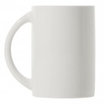 Taza de cerámica para sublimación con asa de medio circulo 300ml color blanco cuarta vista