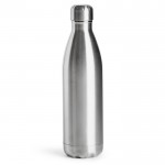 Botella de acero de doble pared con alta capacidad térmica 750ml color plateado