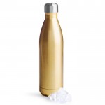 Botella de acero de doble pared con alta capacidad térmica 750ml color dorado