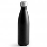 Botella de acero de doble pared con alta capacidad térmica 500ml color negro