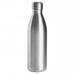 Botella de acero de doble pared con alta capacidad térmica 500ml color plateado