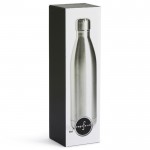 Botella de acero de doble pared con alta capacidad térmica 500ml color plateado segunda vista