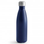 Botella de acero de doble pared con alta capacidad térmica 500ml color azul oscuro