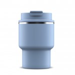 Vaso take away de doble pared compatible con cafeteras 280ml color azul claro