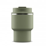 Vaso take away de doble pared compatible con cafeteras 280ml color verde oliva