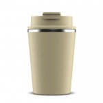 Vaso take away de doble pared compatible con cafeteras 280ml color beige