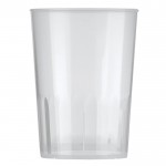 Vaso ecológico reutilizable apilable y 100% reciclable 250ml color transparente segunda vista