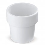 Vasos para café apilable hechos de caña de azúcar en EU 240ml color blanco