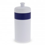 Botella deportiva libre de BPA con detalle a color 500ml color azul oscuro segunda vista