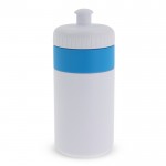 Botella deportiva libre de BPA con detalle a color 500ml color azul claro segunda vista