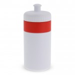 Botella deportiva libre de BPA con detalle a color 500ml color rojo segunda vista