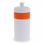 Botella deportiva libre de BPA con detalle a color 500ml color naranja segunda vista