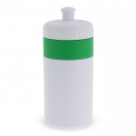 Botella deportiva libre de BPA con detalle a color 500ml color verde segunda vista