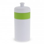 Botella deportiva libre de BPA con detalle a color 500ml color verde claro segunda vista